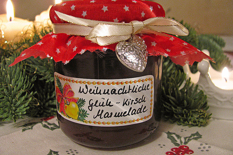 Weihnachtliche Glüh-Kirsch-Marmelade