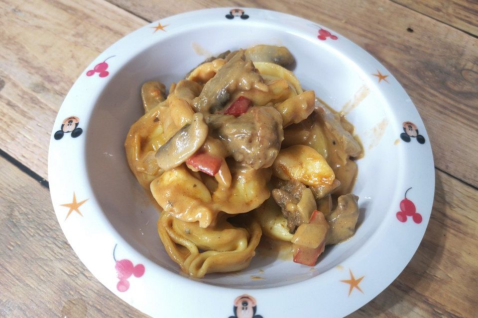 Tortellini mit Champignons