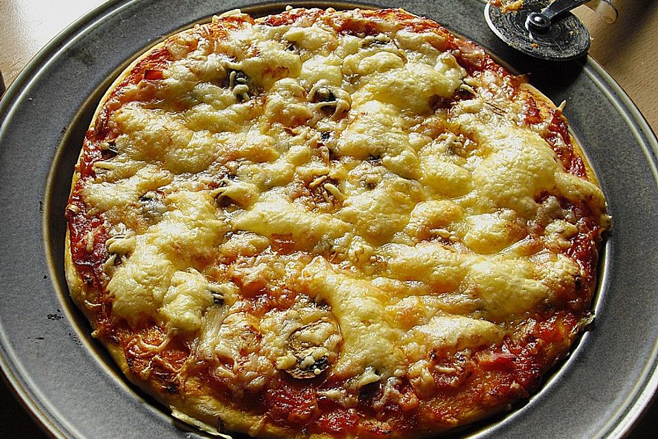 Pizzateig mit Kartoffel