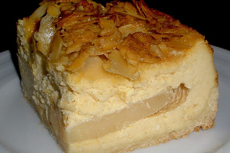 Birnen - Karamell - Käsekuchen