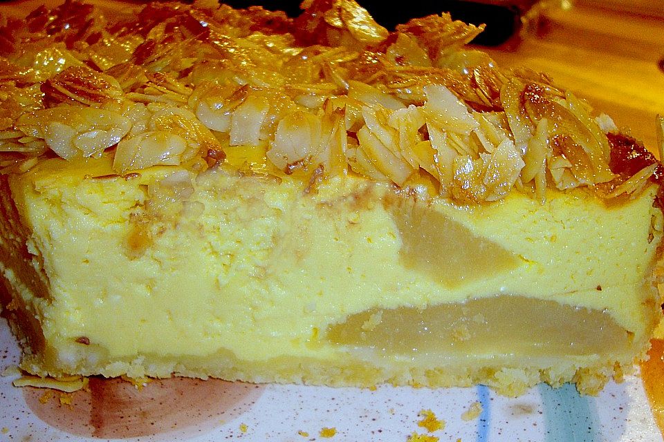 Birnen - Karamell - Käsekuchen