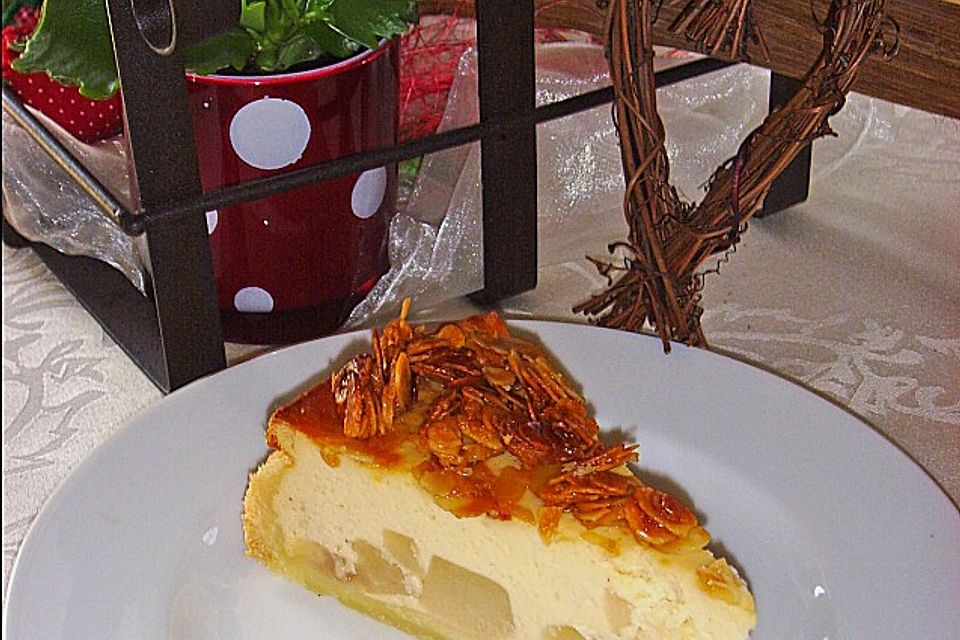 Birnen - Karamell - Käsekuchen