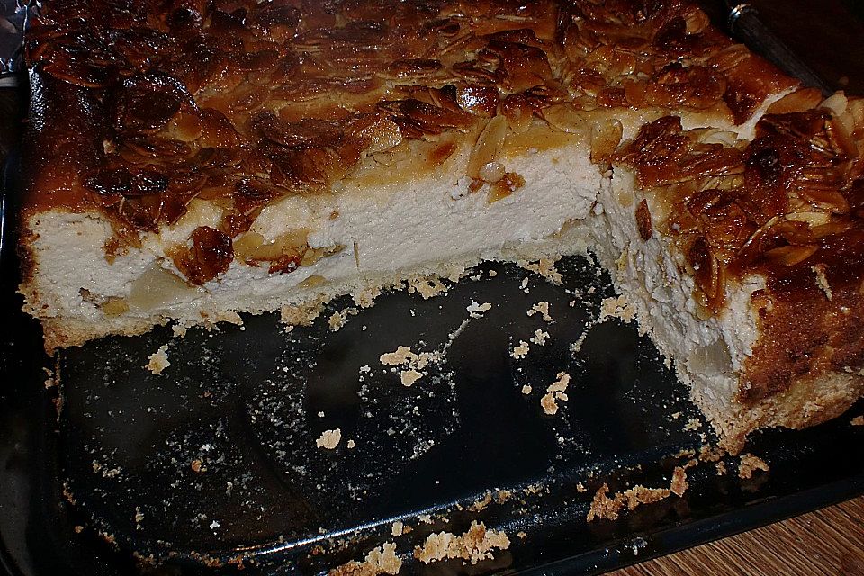 Birnen - Karamell - Käsekuchen