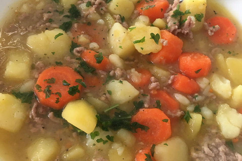 Hackfleisch - Kartoffel - Möhren - Eintopf