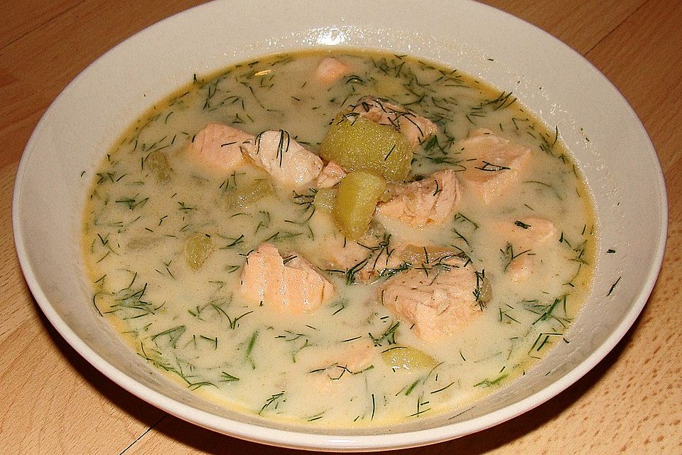 Finnische Lachssuppe