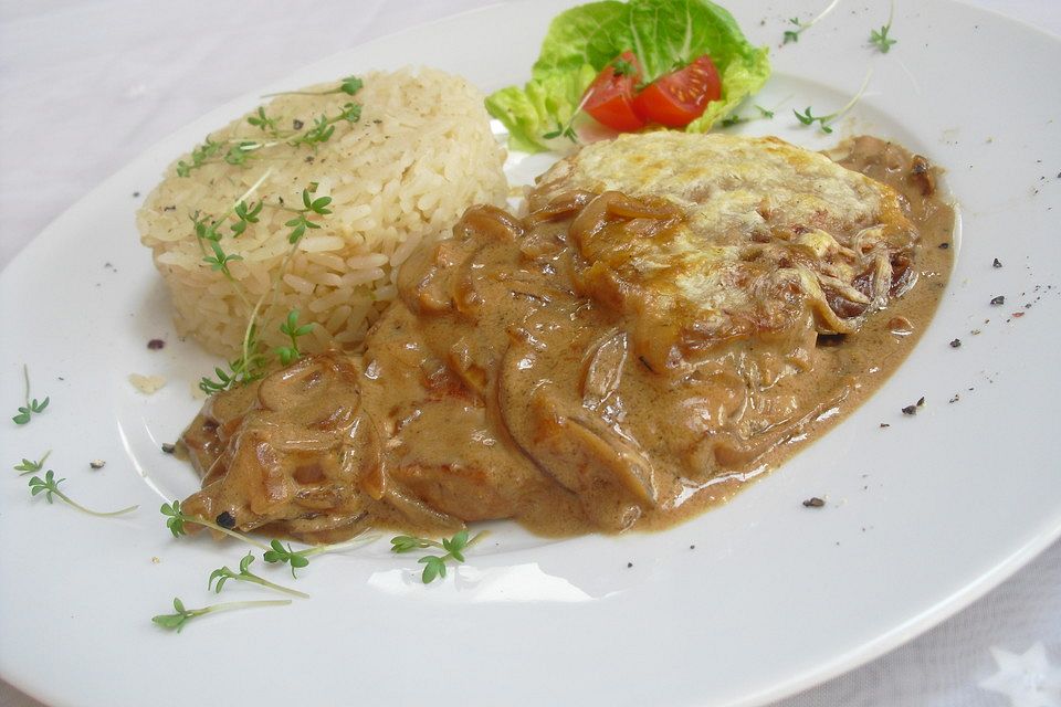 Backofen - Zwiebelschnitzel