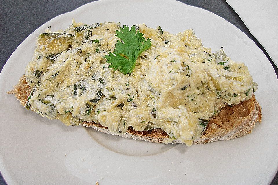 Crostini mit Zucchini - Püree