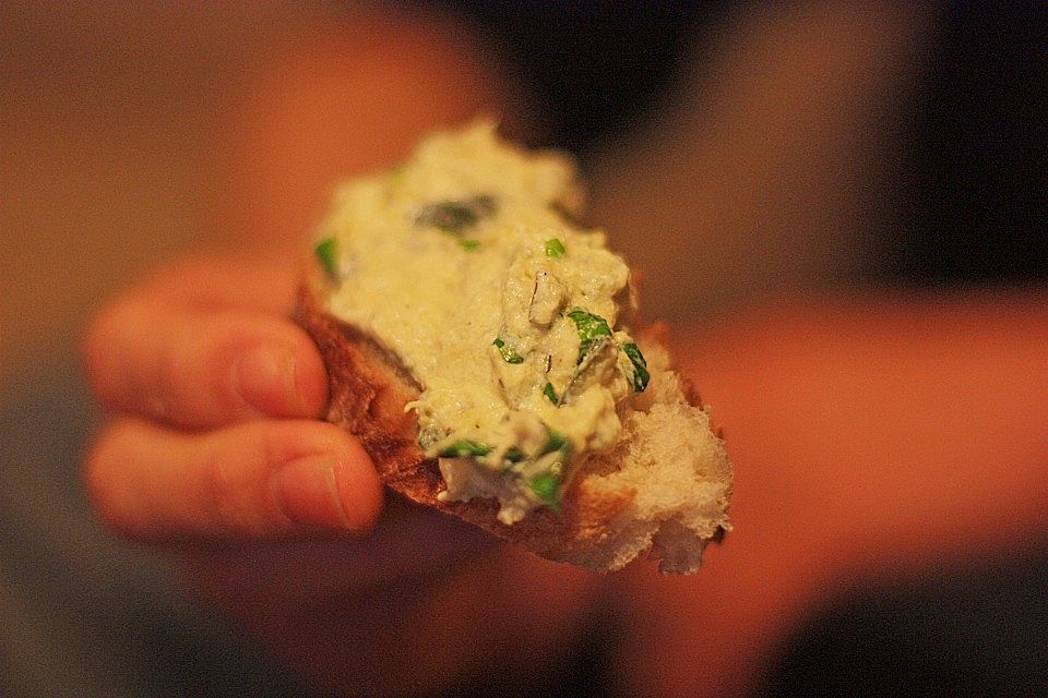 Crostini mit Zucchini - Püree