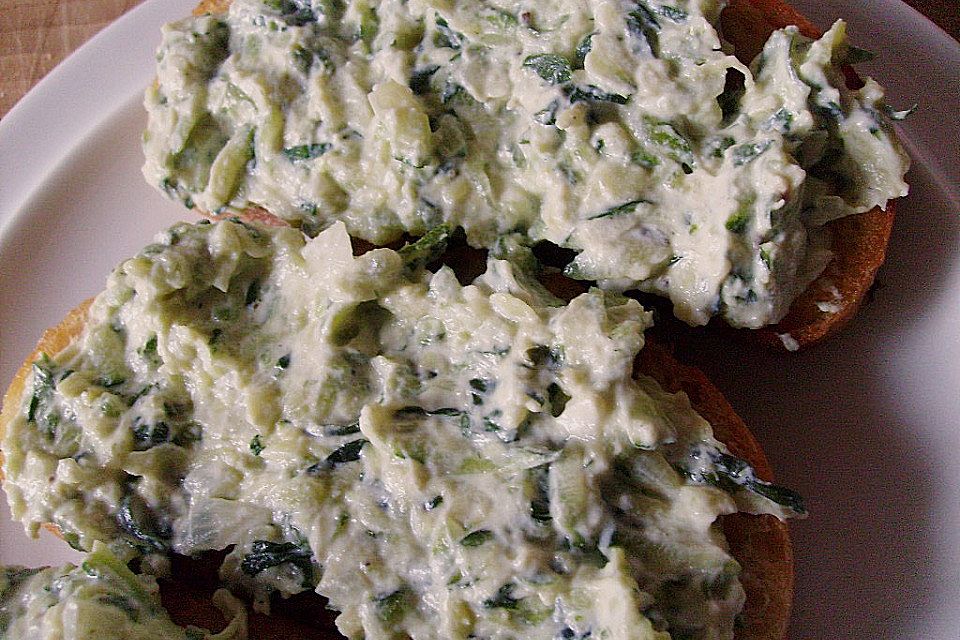 Crostini mit Zucchini - Püree