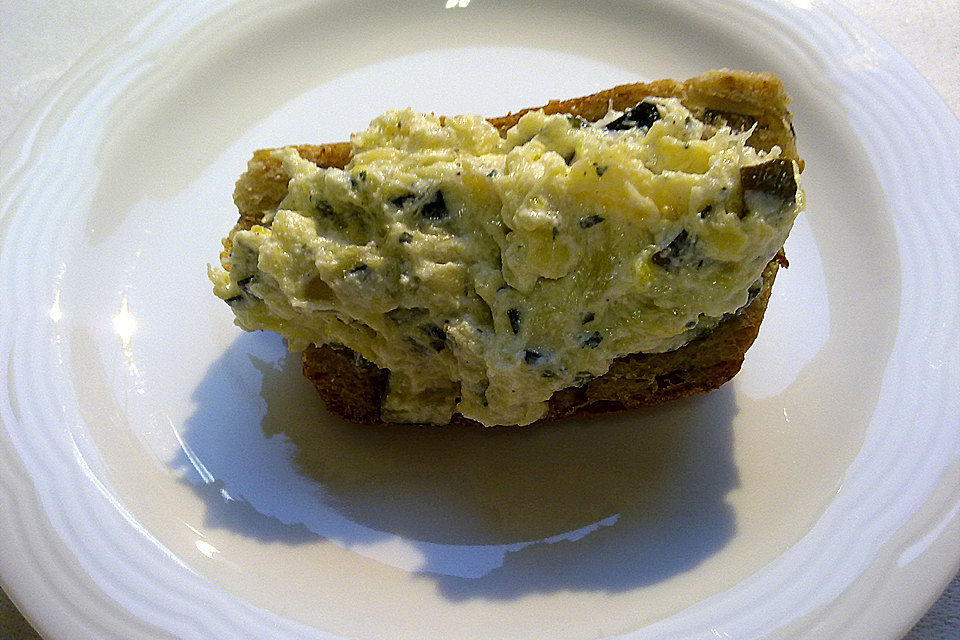 Crostini mit Zucchini - Püree