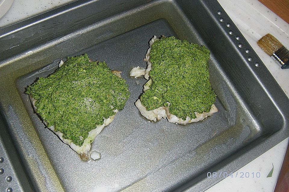 Zanderfilets mit Bärlauchkruste