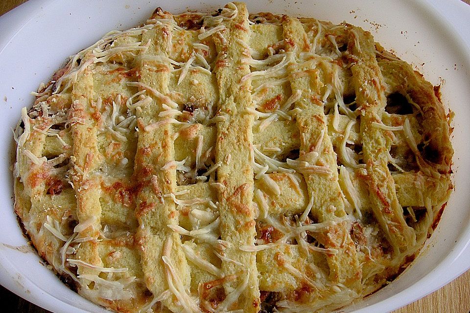 Kartoffelkuchen mit Lauchfüllung