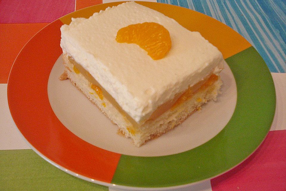 Butterkeks -  Mandarinen - Kuchen