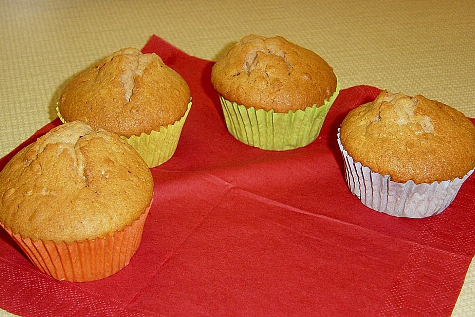 Nougat - Walnuss - Muffins