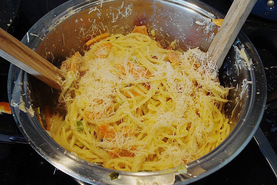 Vegetarische Spaghetti Carbonara