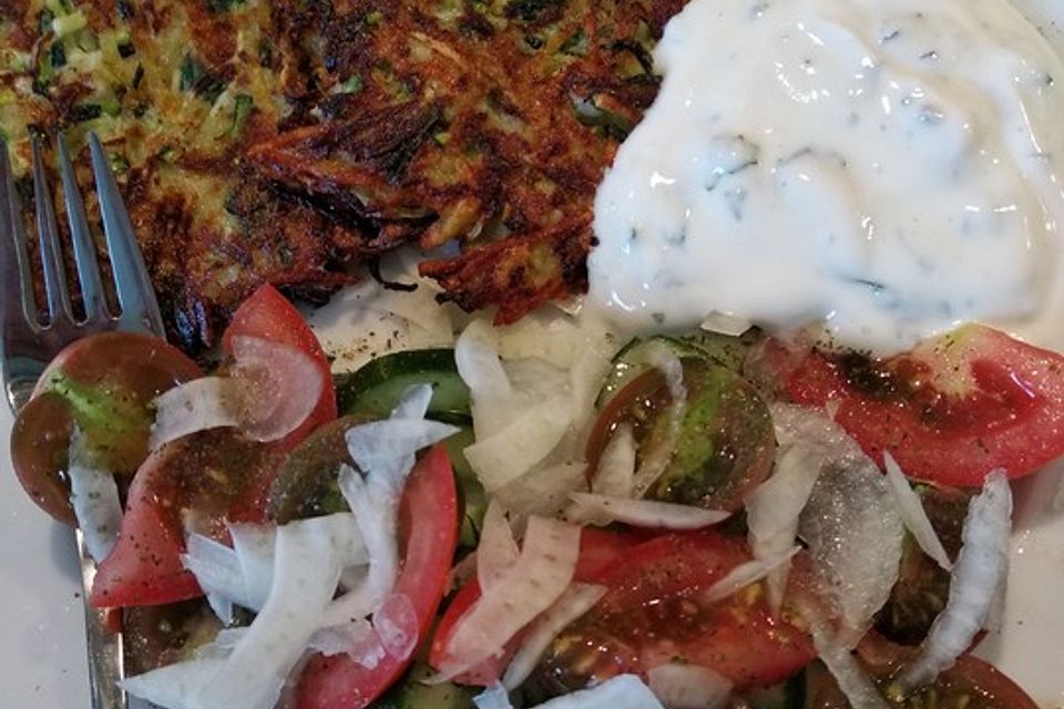 Griechische Zucchini - Küchlein