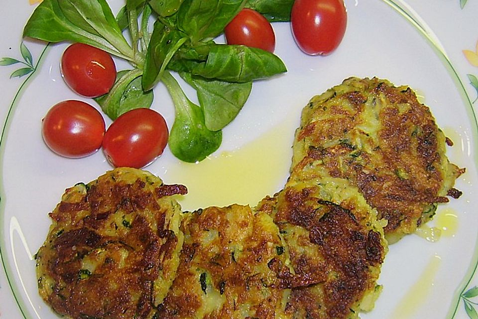 Griechische Zucchini - Küchlein