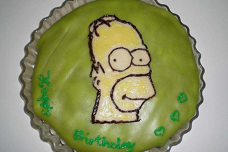 Lettas Homer Simpson Motivtorte