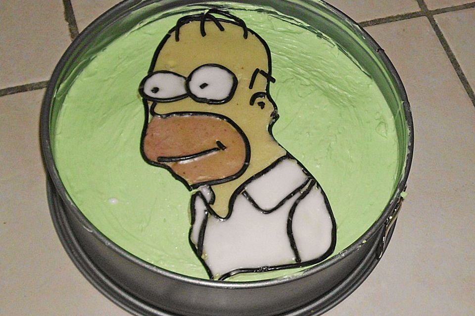 Lettas Homer Simpson Motivtorte