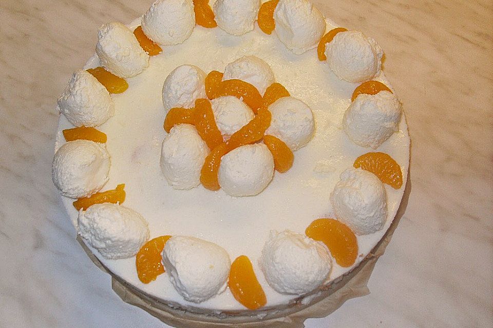 Schneeball Torte