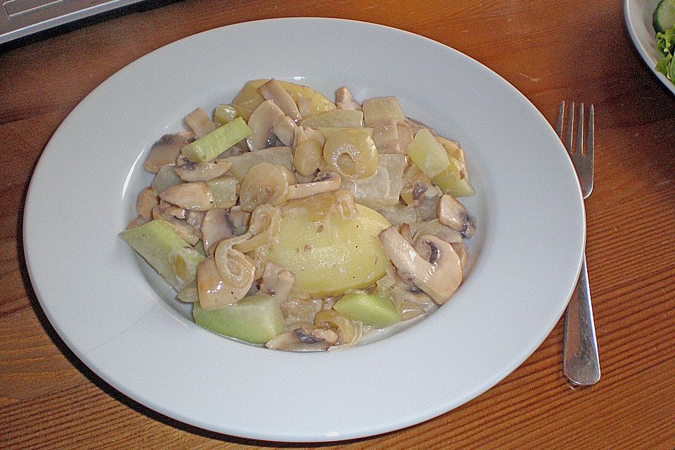 Chrissis Kohlrabi-Champignon-Pfanne