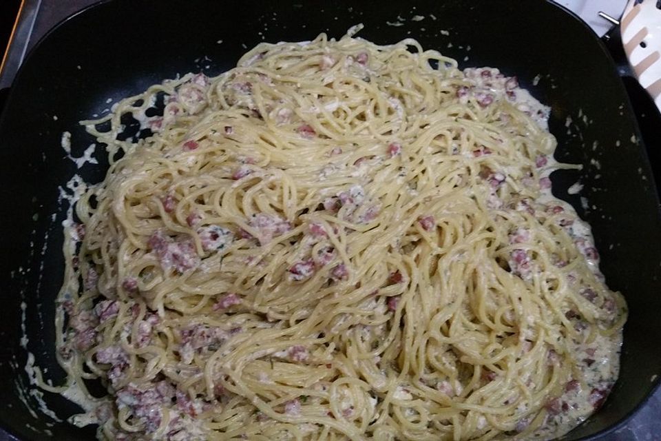 Spaghetti nach Carbonara - Art