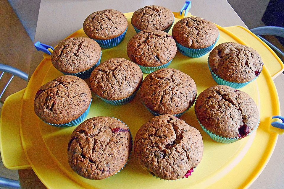 Schoko - Kirsch - Muffins