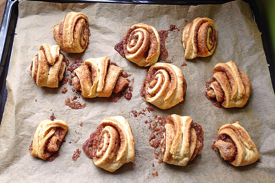 Zuckersüße Franzbrötchen