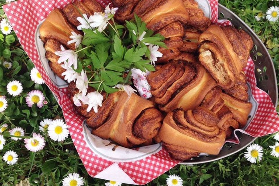 Zuckersüße Franzbrötchen