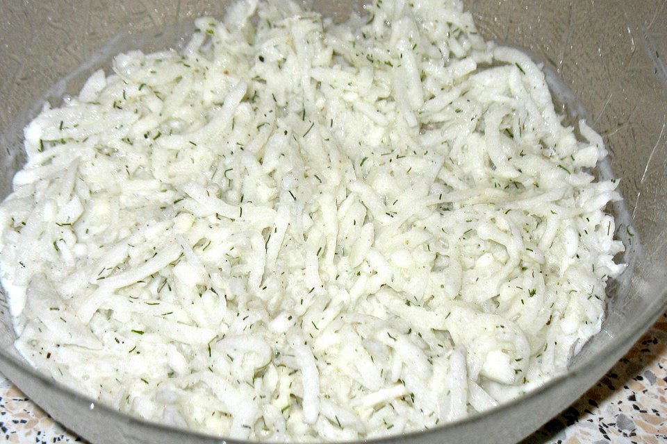 Rettichsalat in Joghurt