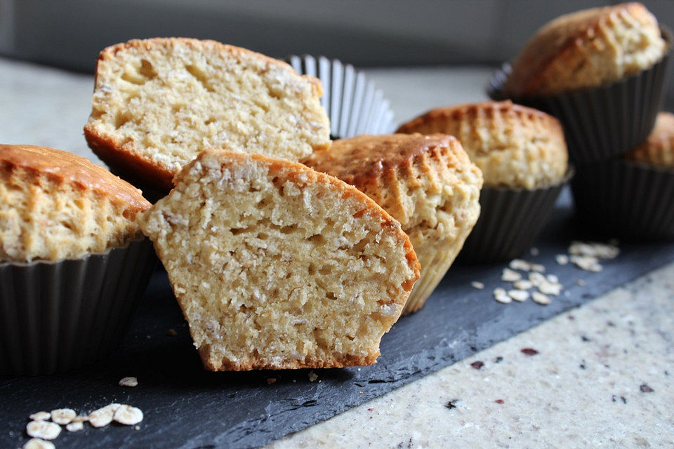 Haferflocken - Honig - Muffins